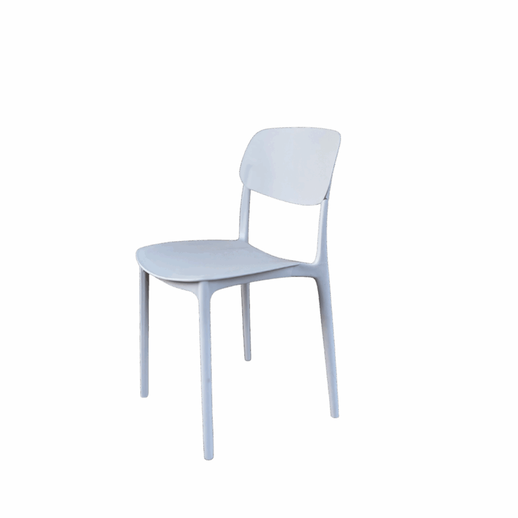 Chaise plastique blanche