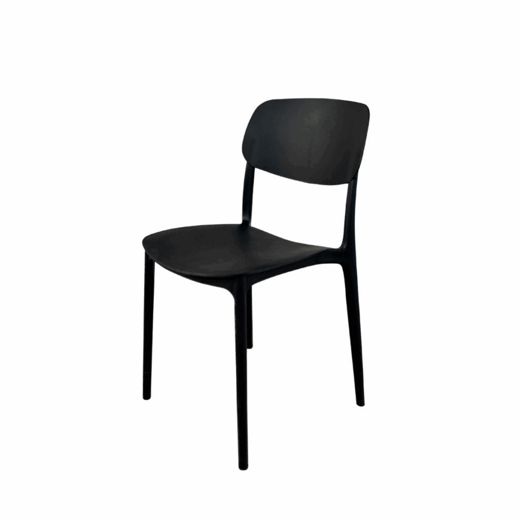 Chaise plastique noire