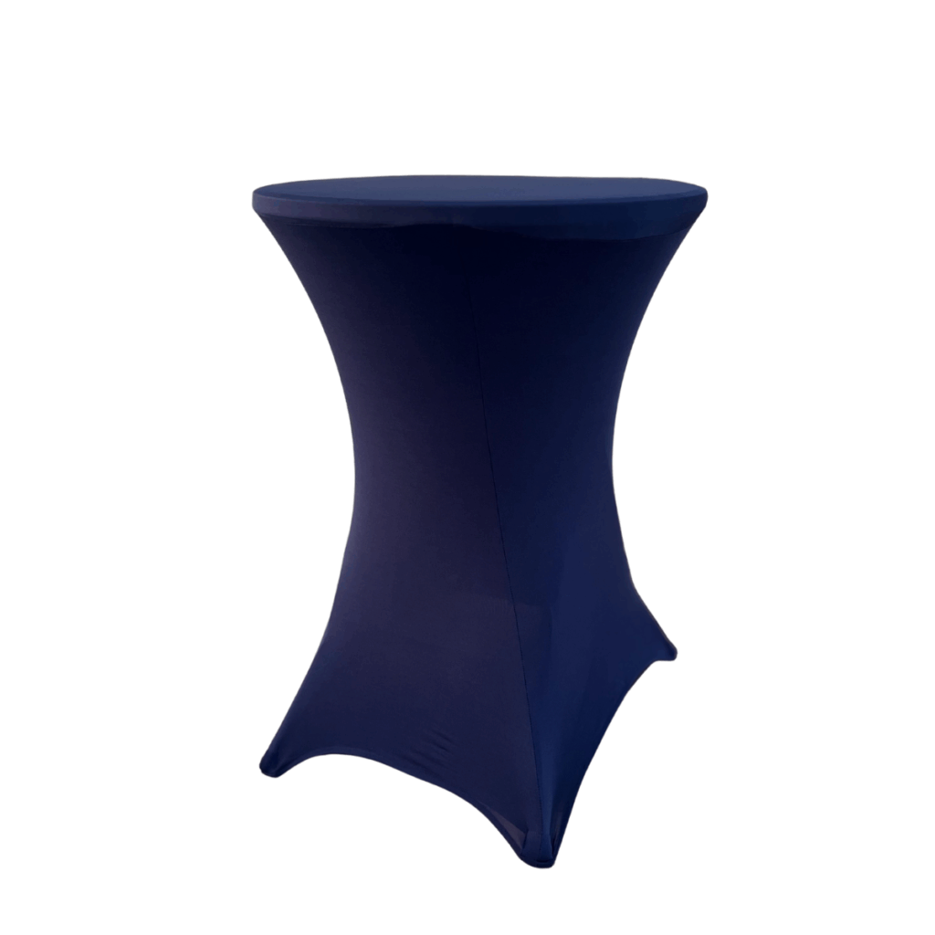 Table mange-debout + housse bleue