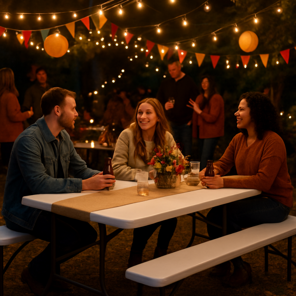 Location - Banc plastique 180cm - Agence LDMN - Caen