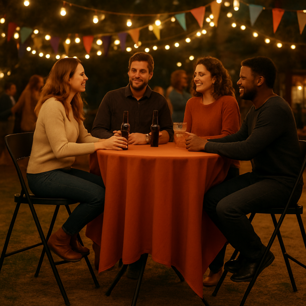 Location - chaise haute pour mange debout - Agence LDMN - Caen