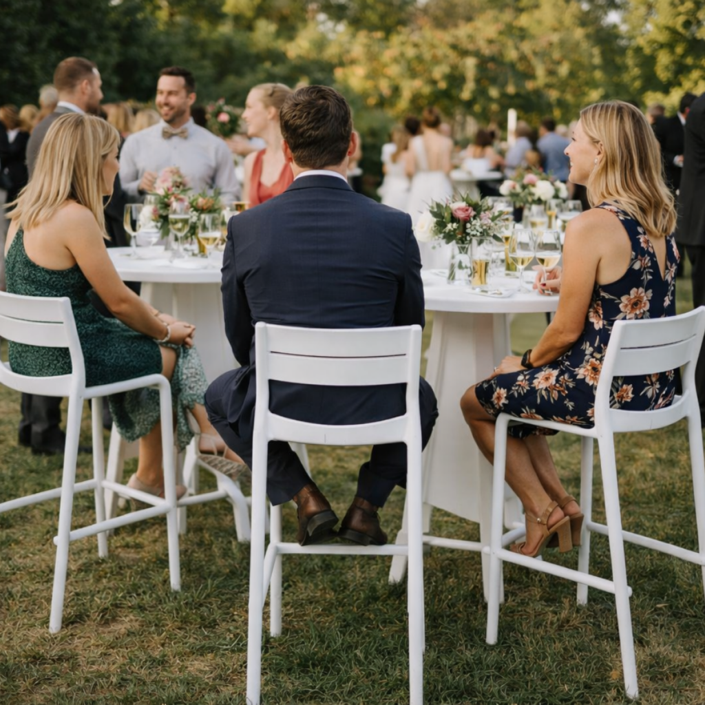 Location chaise haute blanche - Agence LDMN - CAEN