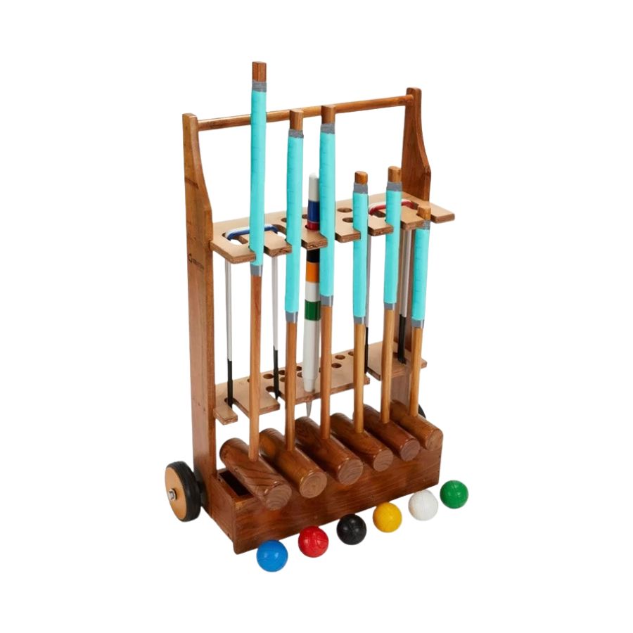 Location jeu du croquet 6 jeu en bois géant à Caen par l'Agence LDMN