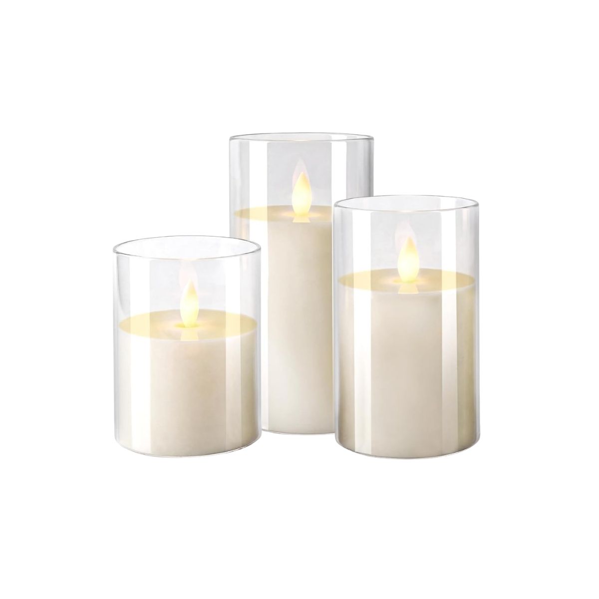 Location trio bougies LED à Caen par l'Agence LDMN