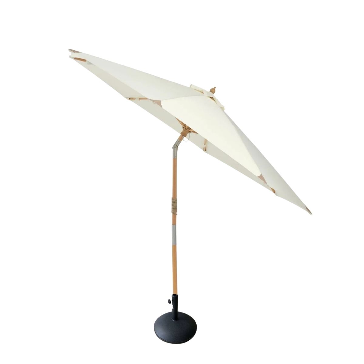 Parasol inclinable beige crème pour vos événements à Caen par l'Agence LDMN
