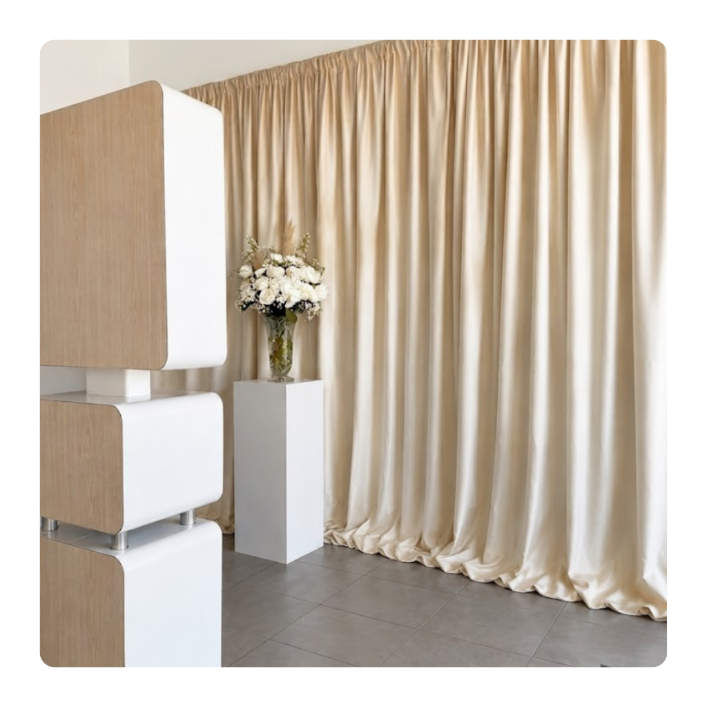 Location drapé fond photobotoh - Agence LDMN Caen Cabourg Deauville